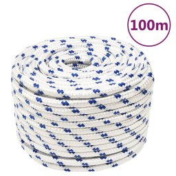 Gossi franghie de barca, alb, 14 mm, 100 m, polipropilena