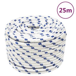 Gossi franghie de barca, alb, 14 mm, 25 m, polipropilena