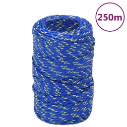 Gossi franghie de barca, albastru, 2 mm, 250 m, polipropilena