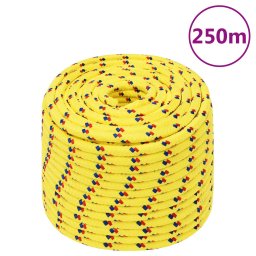 Gossi franghie de barca, galben, 12 mm, 250 m, polipropilena