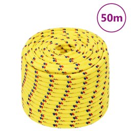 Gossi franghie de barca, galben, 14 mm, 50 m, polipropilena