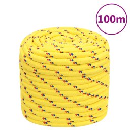 Gossi franghie de barca, galben, 16 mm, 100 m, polipropilena