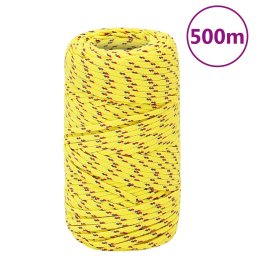 Gossi franghie de barca, galben, 2 mm, 500 m, polipropilena