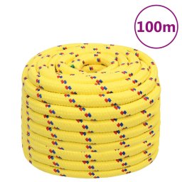 Gossi franghie de barca, galben, 20 mm, 100 m, polipropilena