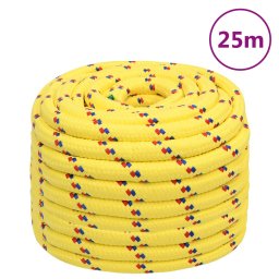 Gossi franghie de barca, galben, 20 mm, 25 m, polipropilena