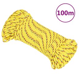 Gossi franghie de barca, galben, 3 mm, 100 m, polipropilena