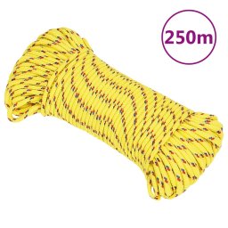 Gossi franghie de barca, galben, 4 mm, 250 m, polipropilena