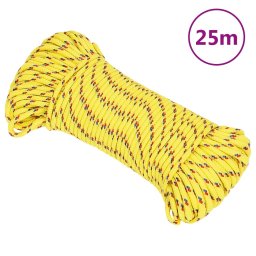 Gossi franghie de barca, galben, 5 mm, 25 m, polipropilena