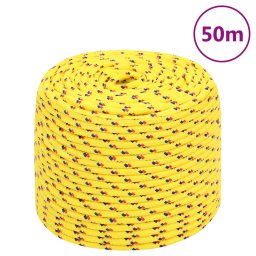 Gossi franghie de barca, galben, 6 mm, 50 m, polipropilena