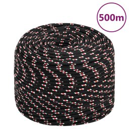 Gossi franghie de barca, negru, 10 mm, 500 m, polipropilena