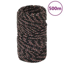 Gossi franghie de barca, negru, 2 mm, 500 m, polipropilena