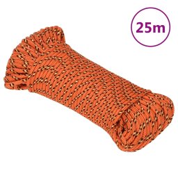 Gossi franghie de barca, portocaliu, 4 mm, 25 m, polipropilena