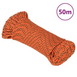 Gossi franghie de barca, portocaliu, 5 mm, 50 m, polipropilena