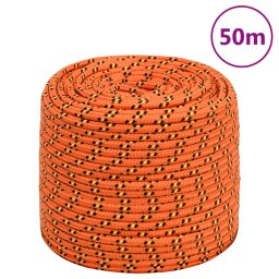Gossi franghie de barca, portocaliu, 8 mm, 50 m, polipropilena
