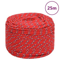 Gossi franghie de barca, rosu, 10 mm, 25 m, polipropilena