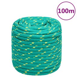 Gossi franghie de barca, verde, 16 mm, 100 m, polipropilena