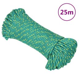 Gossi franghie de barca, verde, 3 mm, 25 m, polipropilena
