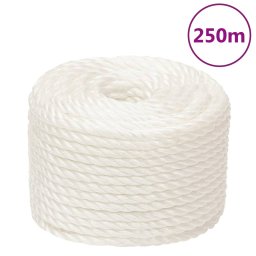 Gossi franghie de lucru, alb, 14 mm, 250 m, polipropilena