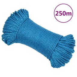 Gossi franghie de lucru, albastru, 3 mm, 250 m, polipropilena