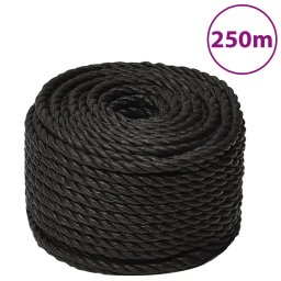 Gossi franghie de lucru, negru, 10 mm, 250 m, polipropilena