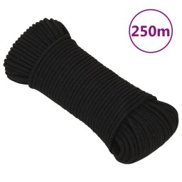 Gossi franghie de lucru, negru, 3 mm, 250 m, polipropilena