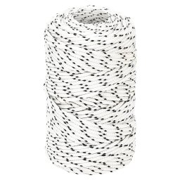 Gossi franghie impletita pentru barca, alb, 2 mm x 500 m, poliester