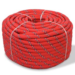 Gossi franghie marinareasca din polipropilena, rosu, 250 m, 10 mm