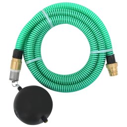 Gossi furtun de aspiratie cu racorduri din alama, verde 1,1" 15 m pvc