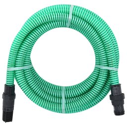 Gossi furtun de aspiratie cu racorduri din pvc, verde 1" 7 m, pvc