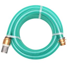 Gossi furtun de aspiratie, conectori de alama, 15 m, 25 mm, verde