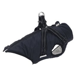 Gossi haina caini cu ham impermeabila reflectorizanta, bleumarin, m