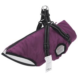 Gossi haina caini cu ham impermeabila reflectorizanta, violet, l28