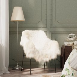 Gossi husa de scaun piele de oaie islandeza, crem, 70x110 cm
