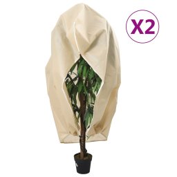 Gossi huse de plante din fleece cu fermoar 2 buc. 70 g/m2 3,93x3 m