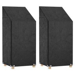 Gossi huse scaun gradina 2 buc, 8 ocheti 65x65x110/150 cm polietilena