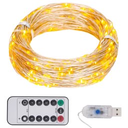 Gossi instalatie cu 300 led-uri, alb cald, 30 m