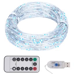 Gossi instalatie cu 300 led-uri, alb rece, 30 m