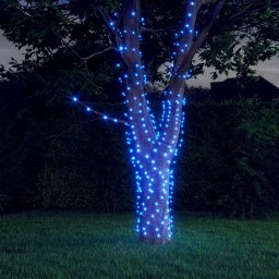 Gossi instalatie de lumini solare, 2 buc.x200 led albastru int/ext