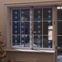 Gossi instalatie lumini tip perdea stele 200 led albastru 8 functii