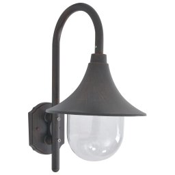 Gossi lampa de perete de gradina e27, bronz, 42 cm, aluminiu