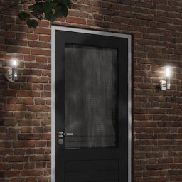 Gossi lampa de perete exterior cu senzor, argintiu, otel inoxidabil