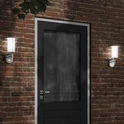 Gossi lampa de perete exterior cu senzor, argintiu, otel inoxidabil