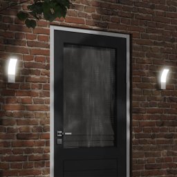 Gossi lampa exterioara de perete cu led, alb, aluminiu turnat