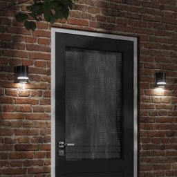 Gossi lampa exterioara de perete, negru, aluminiu turnat sub presiune