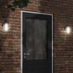 Gossi lampa exterioara de perete, negru, otel inoxidabil