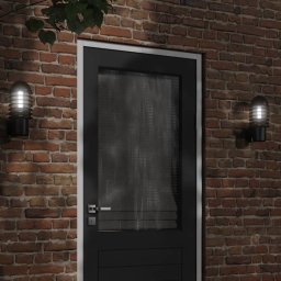 Gossi lampa exterioara de perete, negru, otel inoxidabil