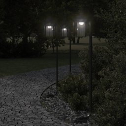 Gossi lampa exterioara de podea, negru, 100 cm, otel inoxidabil