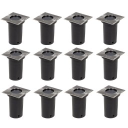 Gossi lampi de sol pentru exterior, 12 buc., patrat (4x40394)