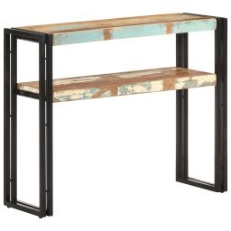 Gossi masa consola, 90x30x75 cm, lemn masiv reciclat