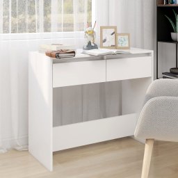 Gossi masa consola, alb, 89x41x76,5 cm, lemn prelucrat